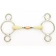 Paardenwinkel.be happy mouth 3 ring pessoa double jointed mouth copper roller so2521
